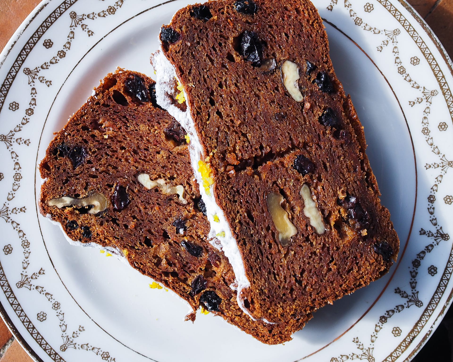 A finished Persimmon Breakfast Cake makes a very appealing breakfast.