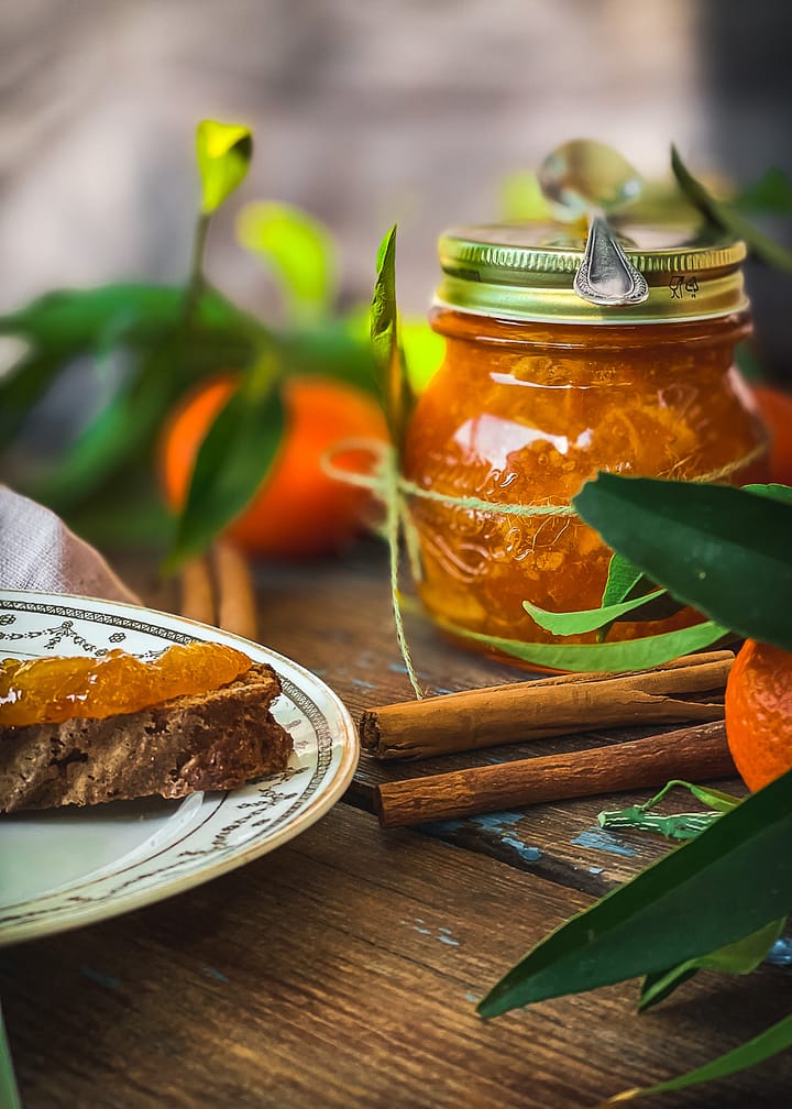 Festive Clementine Marmalade is perfect with cinnamon for festive meals 