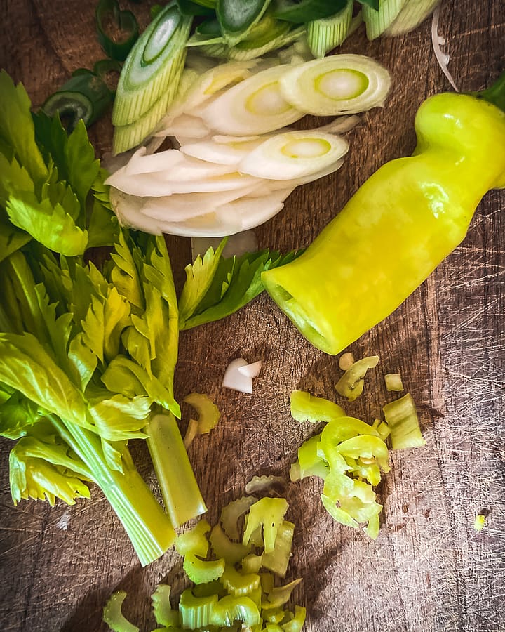Ingredient chopped and ready to prepare Zucchini balls.