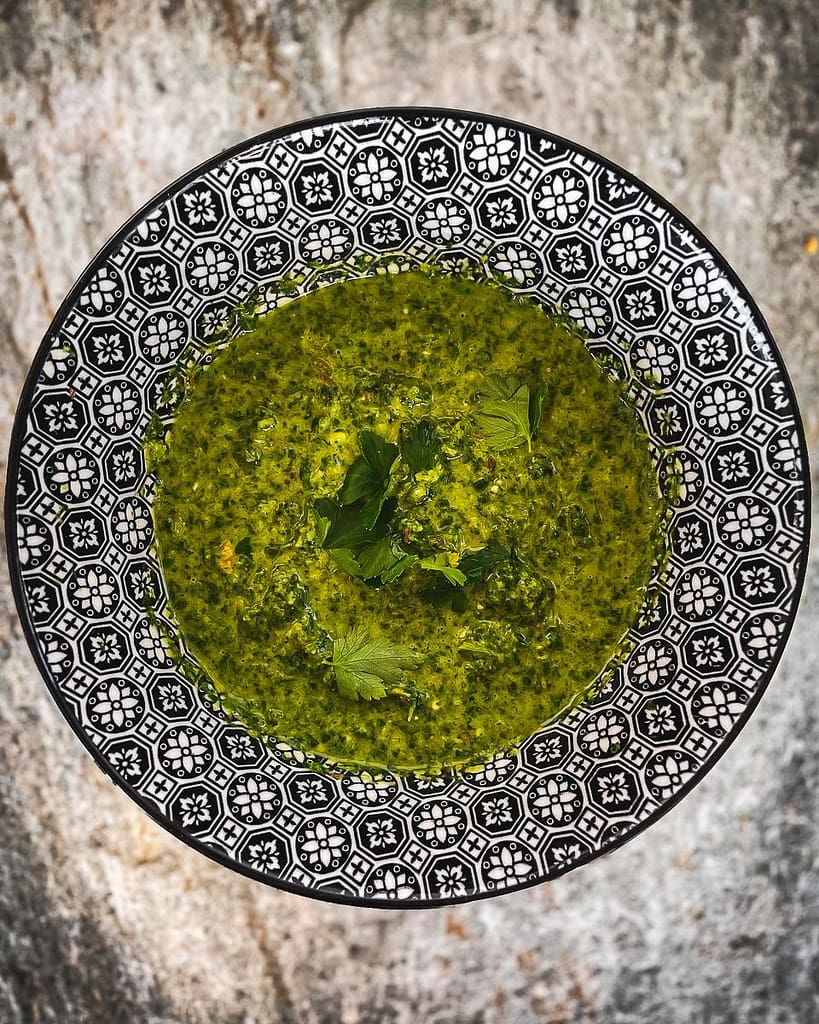 Green Zhoug Sauce (Yemenite Spicy Sauce) The Wild Epicurean